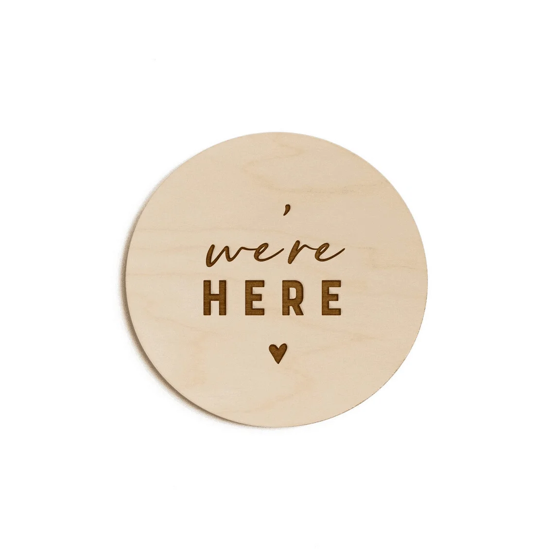 Мы здесь Новорожденные двойные детские объявления детская деревянная вывеска