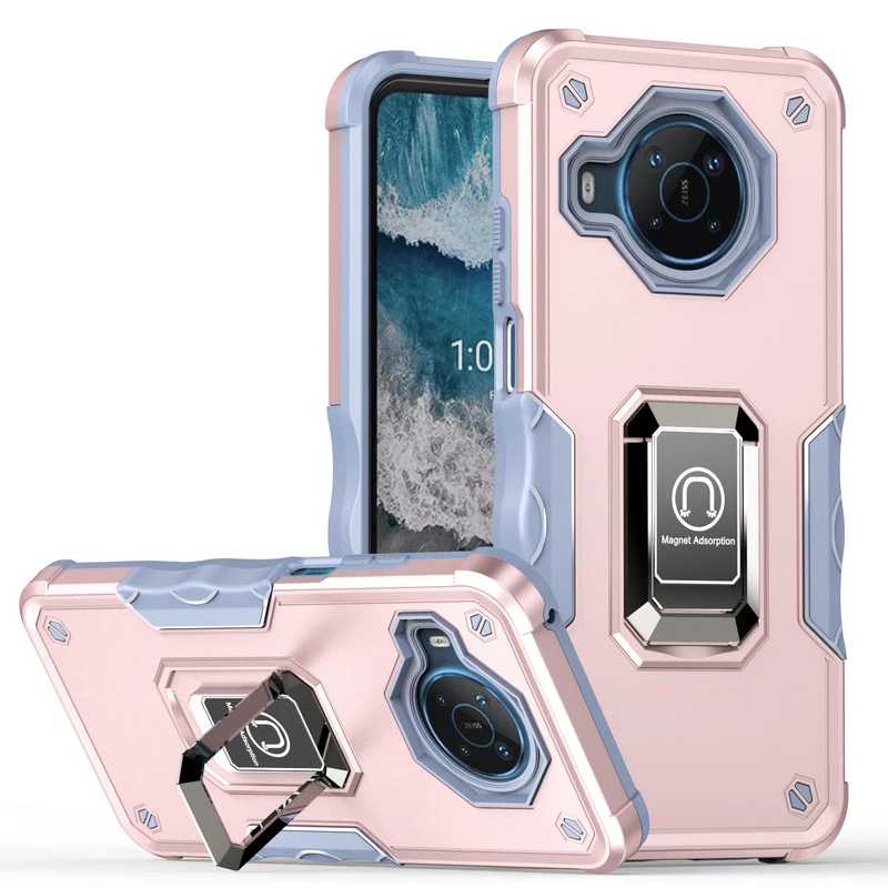 

Slide Window Camera Protective Case For Nokia X100 Ring Bracket Holder Fashion Matte Magnetic Ring Stand Cover
