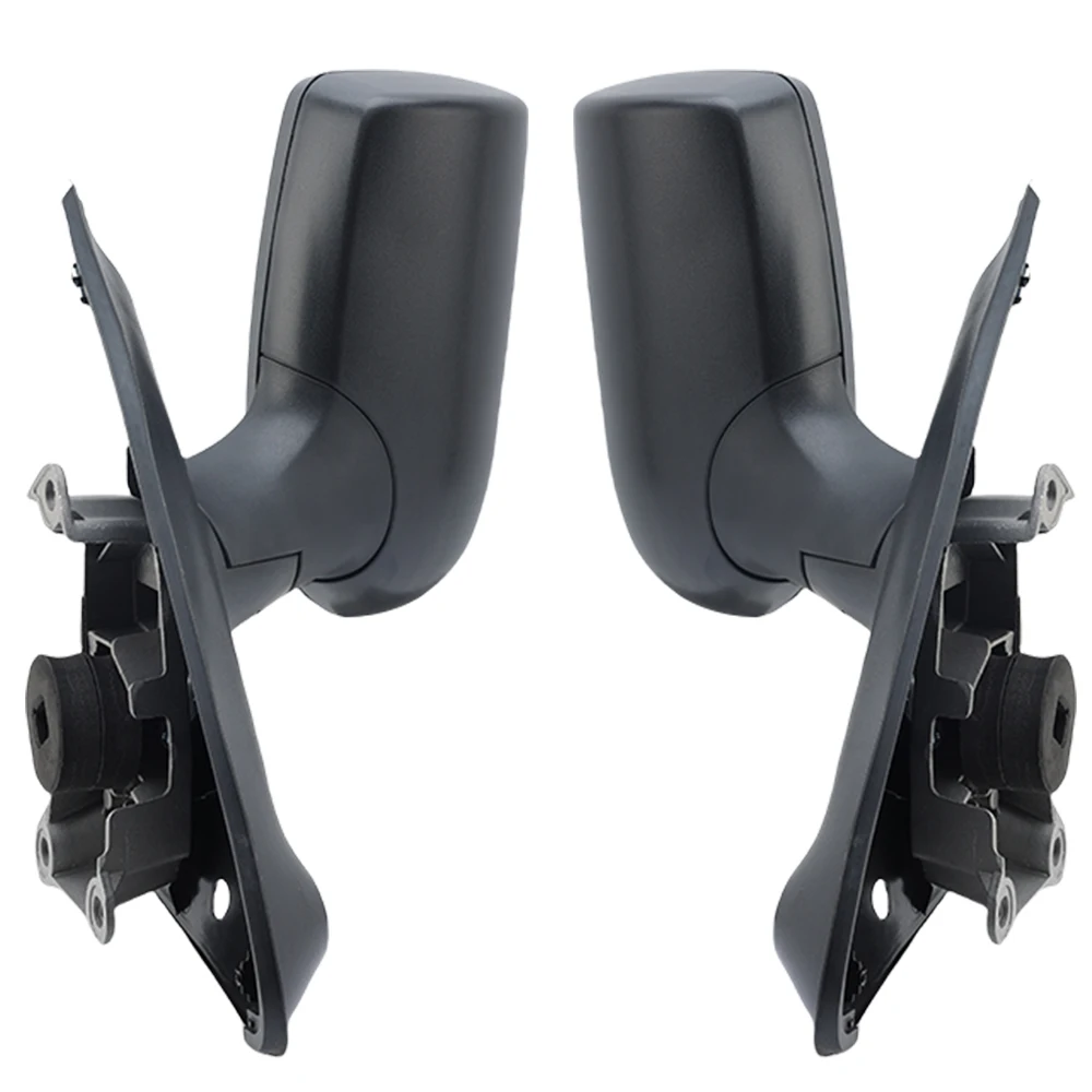 

Дверное зеркало заднего вида в сборе для Ford Transit MK6 MK7 2000-2014, модели с короткими рукавами, текстура, черное боковое зеркало, автомобильные аксессуары