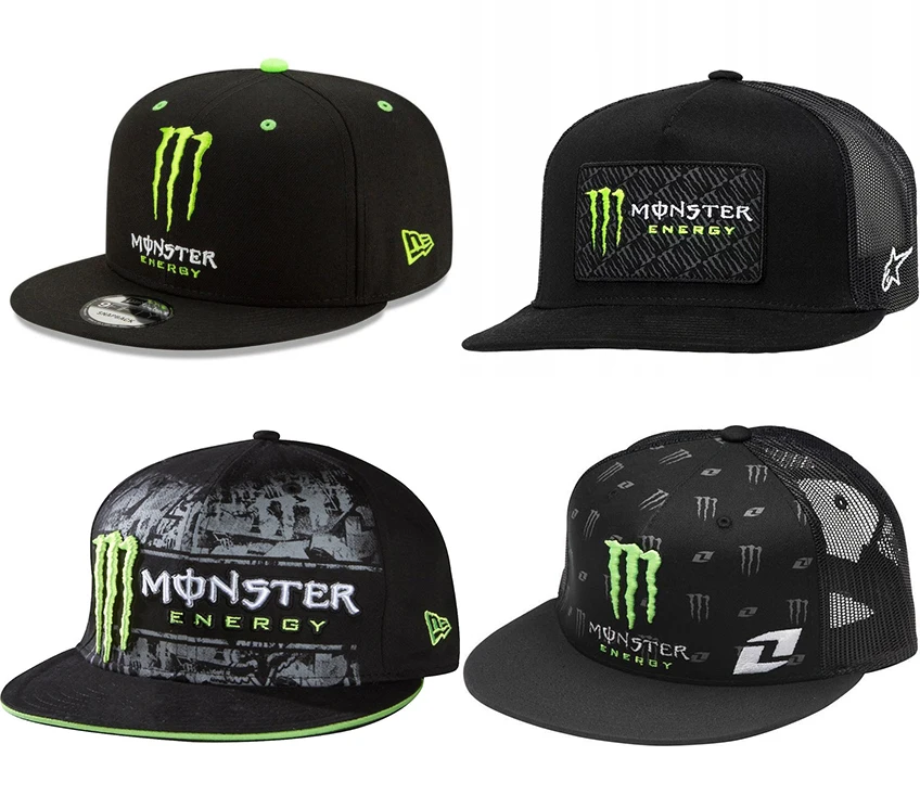 

2023 Newest Monster Energy Baseball Cap Snapback Caps and Caps Men's Biker Alphabet Racing Motocross Riding Hip Hop Sun Hat