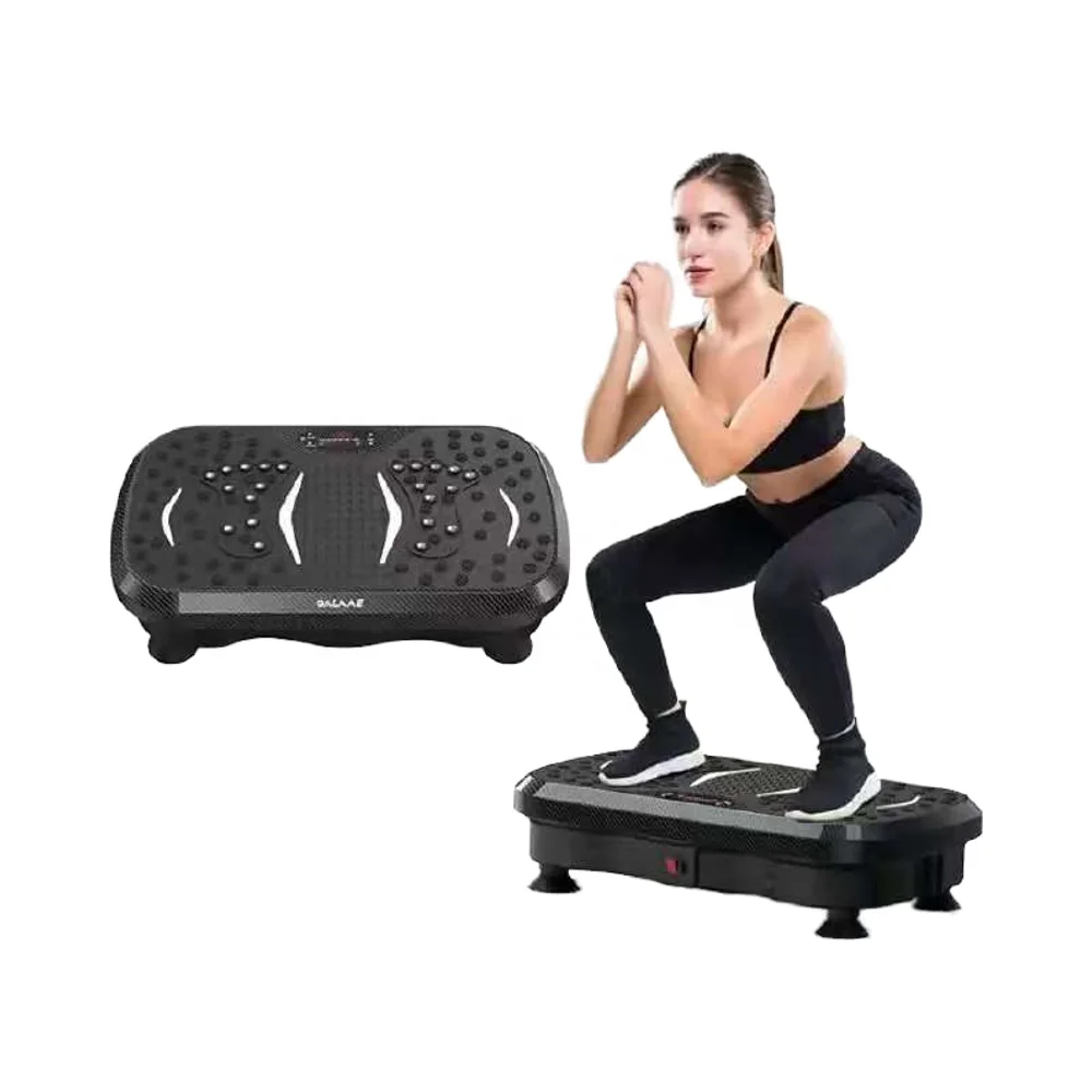 Фото Виброплатформа для похудения и фитнеса Power Vibration Plate: электромагнитный тренажер для домашнего использования, металлический корпус №4