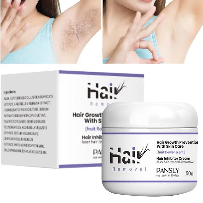 

Hair Inhibitor Cream Painless Hair Regrowth Inhibitor Lotion Apply After Hair Removal Non-Irritating Hair Inhibitor For Arm Leg