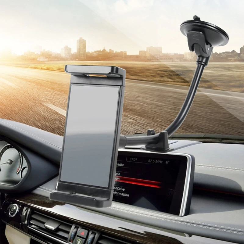 

Держатель телефона для приборной панели совместим с мобильными телефонами 120-240 мм, присоска Hands Free не скользит и не падает D7YA