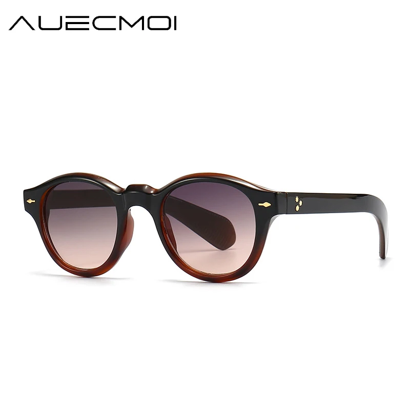 

Солнцезащитные очки круглые UV400 Мужские и женские, брендовые трендовые модные небольшие роскошные солнечные очки в винтажном стиле, в стиле панк, с защитой от ультрафиолета, 2023