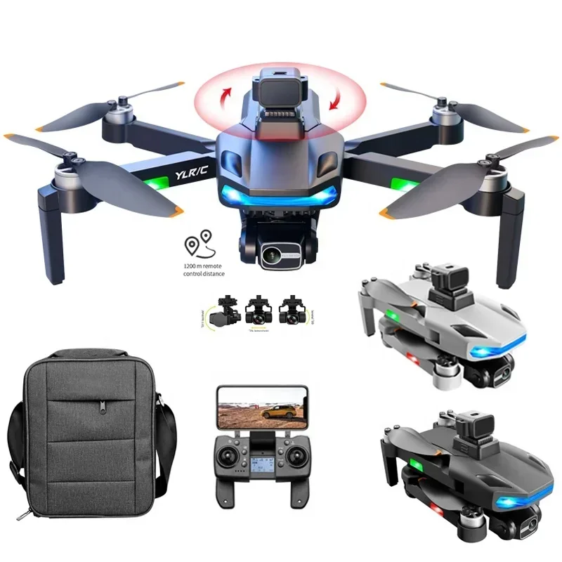 

HJ NEW Dron S135 MAX GPS Professional 8K Dual HD Camera 3-Axis Gimbal FPV Brushless Quadcopter Toys DroneToy