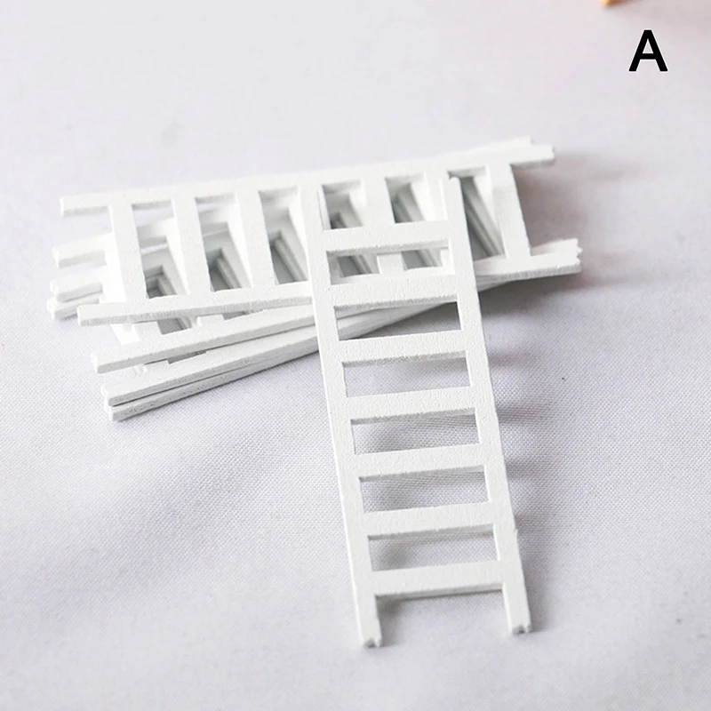 

Dollhouse Miniature Furniture Wooden Ladder Stairs Home Decoration Ladder Model Of Doll House Toys For Children