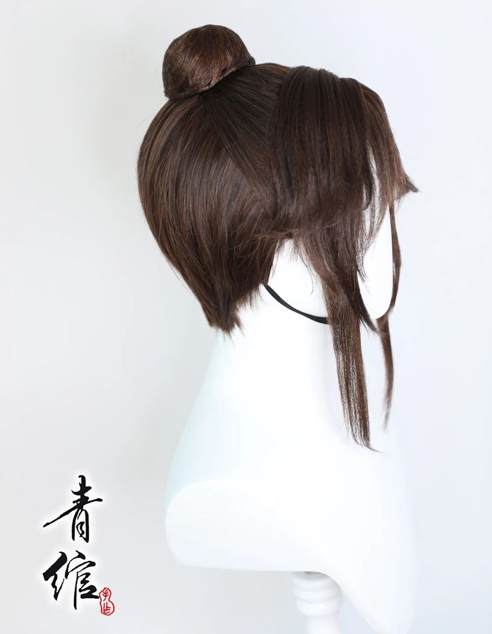 Коричневый парик с имитацией золы Великобритании крючок на руку код COS Yuan Guangling King
