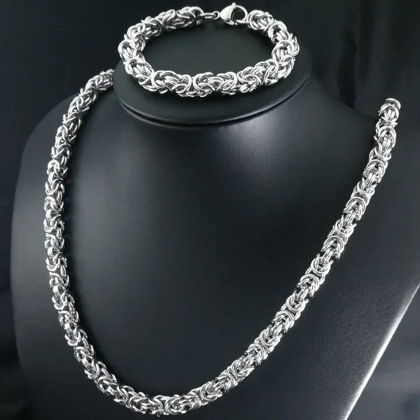 Ожерелье и браслет из нержавеющей стали 316L B281/N418