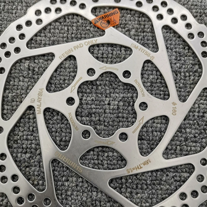 Диск дискового тормоза SM RT56 диаметром 160 мм для горного велосипеда