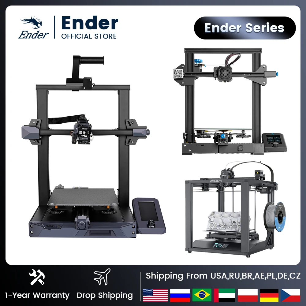 3D-принтер Creality FDM Ender 3 V2/Ender-3/Ender-3 S1/Ender-3 Pro/Ender-5/Ender 5 Pro/Plus/Ender-6 FDM принтер 3D 3D-принтер Creality FDM Ender 3 V2/Ender-3/Ender-3 S1/Ender-3 Pro/Ender-5/Ender 5 Pro/Plus/Ender-6 FDM принтер 3D