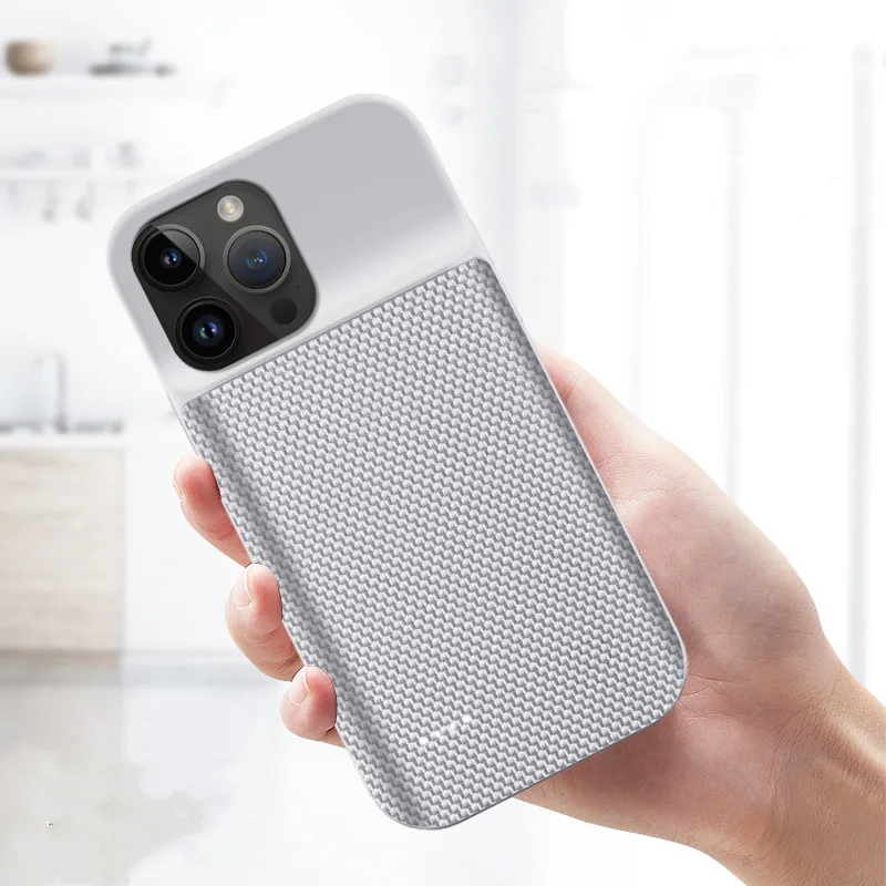 

Чехол из тонкой ткани Оксфорд для iPhone 14 Pro Max, умное Внешнее зарядное устройство, зарядный чехол для iPhone14 Max