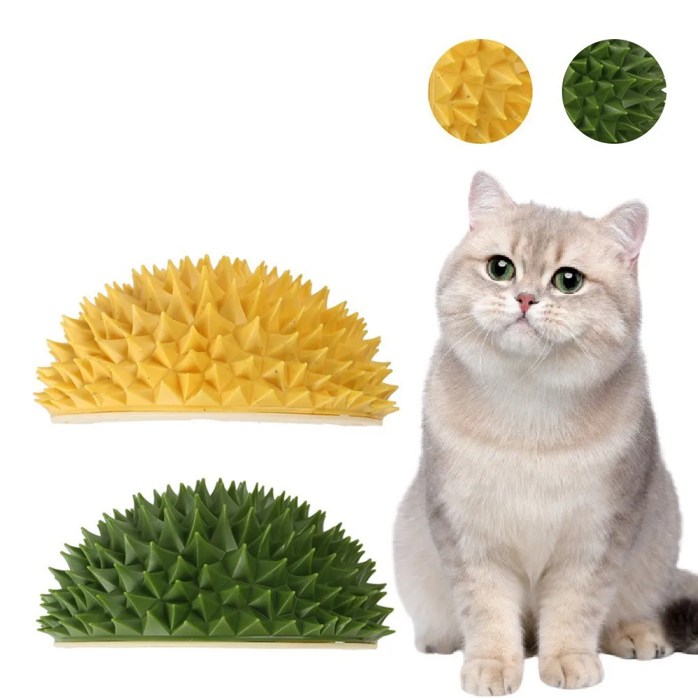 

New Cat Toy Durian Shape Corner Dally Itch Machine Catnip Grinding Teeth Cleaning Multiple Gameplay