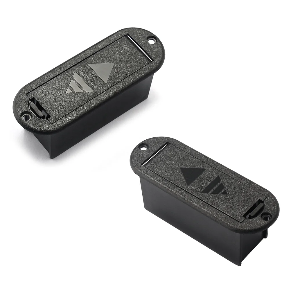 

Guitar Pickup 9V Holder Case Cover Storage Box ( Black )