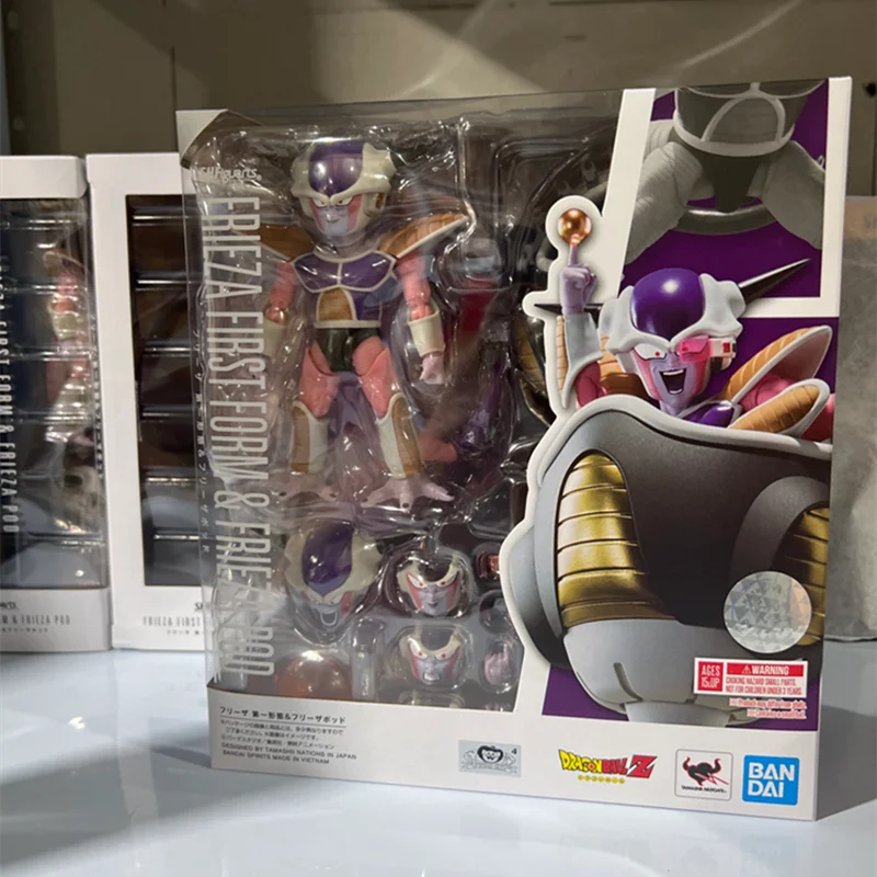 

Dragon Ball Z Friza первая форма S.H. Фигурка летательного аппарата фигурка аниме передвижной Bandai, точка перезапуска, любимая модель игрушка с орнаментом, подарок