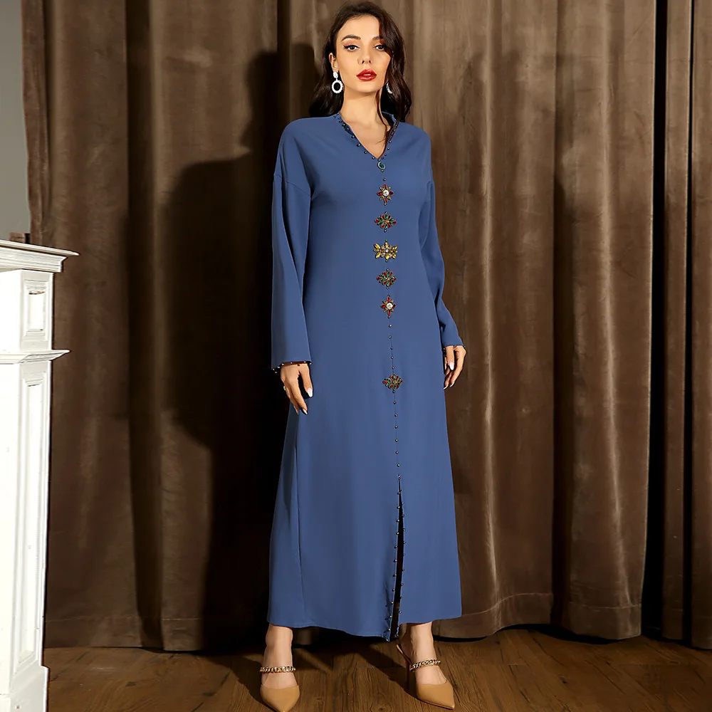 Ramadan Caftan Kaftan Abaya Dubai Turkey Islam Pakistani Muslim Long Arabic Dress African Dresses for Women Robe Femme Musulmane