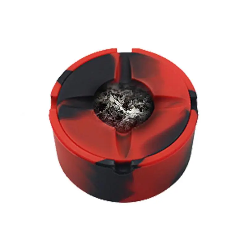 

Round Silicone Ashtray Smoke Ashtray For Home Decoration Nordic Style Windproof Heat Resistant Ash Container For Home/Bar