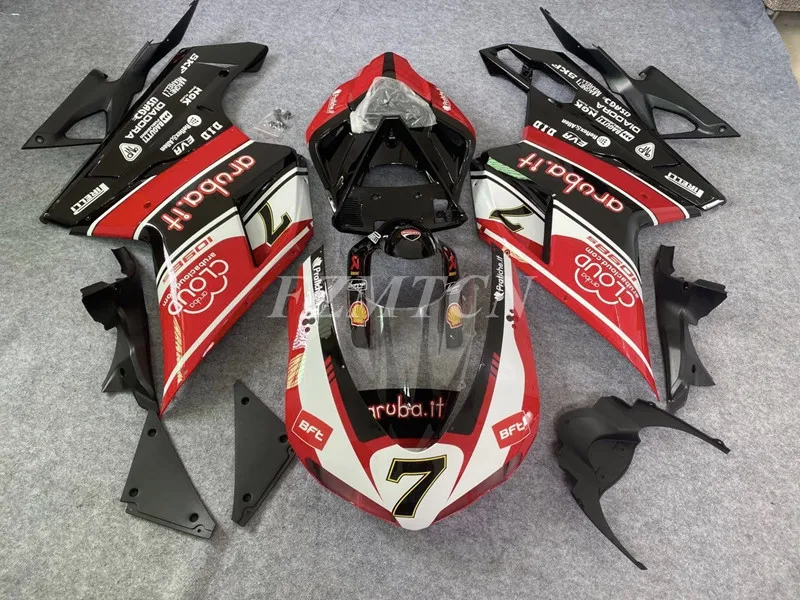 

New ABS Fairings Kit Fit For Ducati 848 1098 1198 07 08 09 10 11 12 2007 2008 2009 2010 2011 2012 Bodywork Set Custom 7