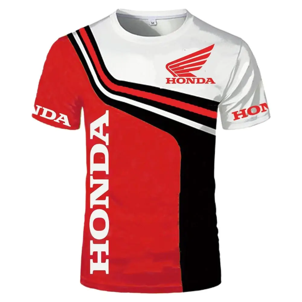3 d printing Honda men T-shirt motorcycle racing clothes fashion loose t-shirts with short sleeves