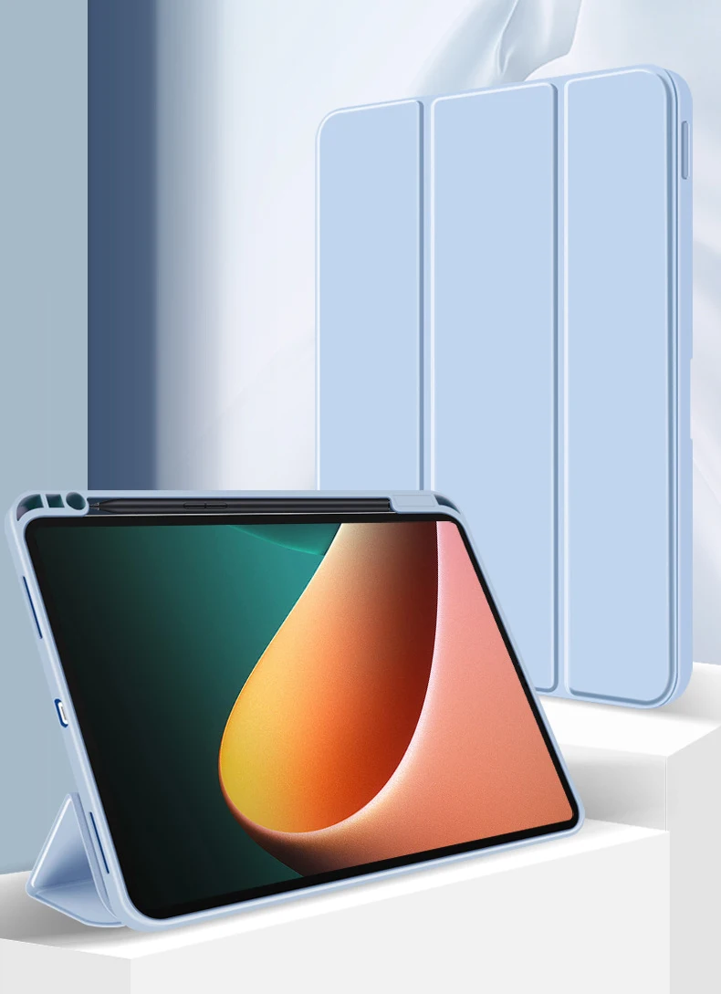 

Чехол для xiomi mi pad 5, чехол для xiaomi mipad 5 Pro Smart, Ультратонкий чехол тройного сложения mipad 5 Pro 11 дюймов, чехлы с держателем для карандашей