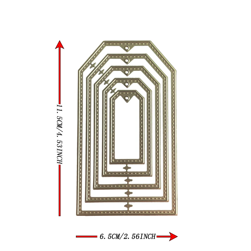 Рамки разных размеров Подарочные Метки закладки металлические шаблоны для резки