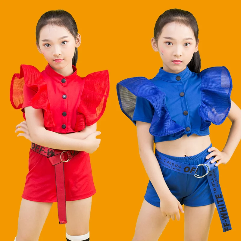 

2022 Songyuexia Children's Jazz Costume Dance costume Chinese style Girl Walking Show Dance Costume Cheereleading costumes