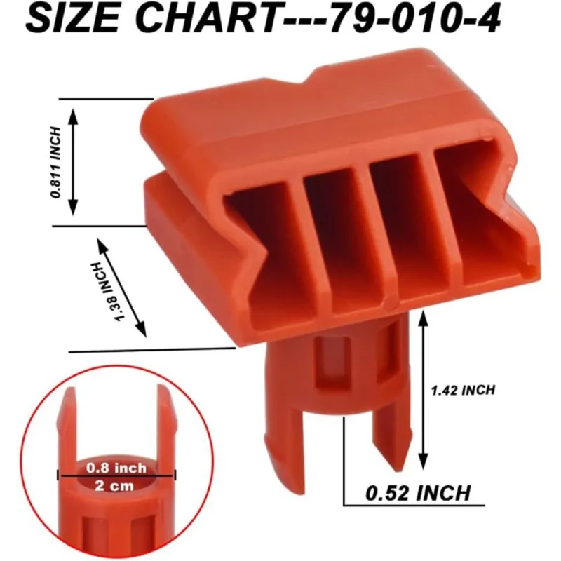 Фото MLGB-Для Black&Decker 79-010-4 Ротационные штифты для рукоятки Workmate - Запасные части для ротационной рукоятки (набор из 4 штук) №4