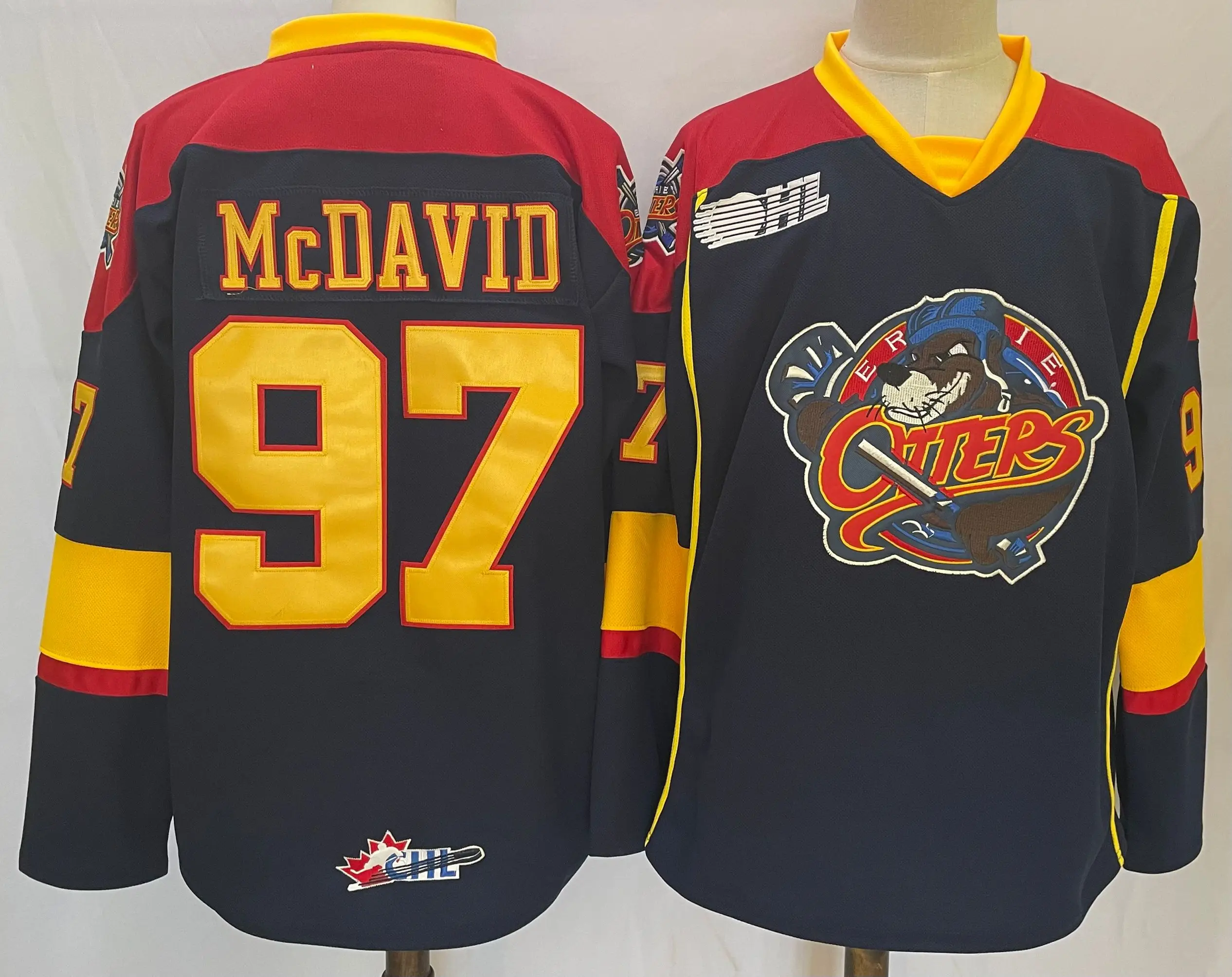 

McDavid Jersey 97 Canada Edmonton Ice Hockey Jersey Retro Outdoor sportswear Embroidery Stitched Letters Numbers