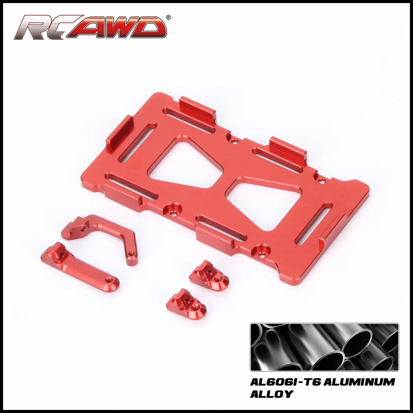 

RCAWD Alloy Battery Tray For Axial 1-24 SCX24 Crawler upgraded part