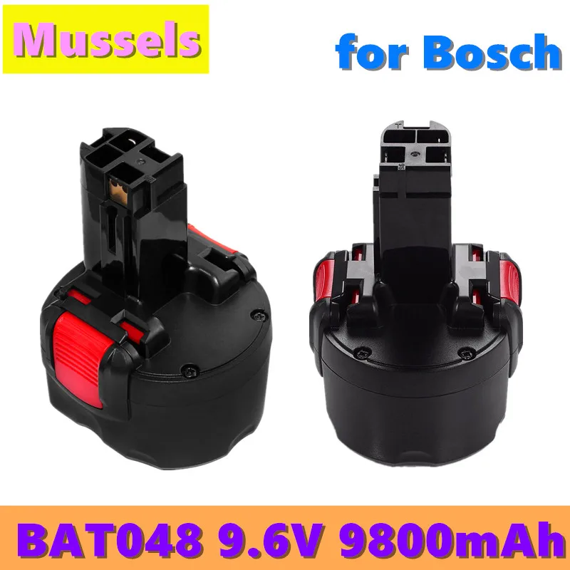 

2021 BAT048 9.6V 9800mAh Ni-CD Rechargeable Battery Power Tools Battery for Bosch PSR 960 BH984 BAT048 BAT119