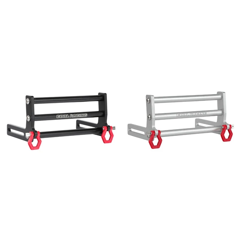 

Металлический передний бампер LCG с буксировочным крюком для Axial SCX10 Traxxas TRX4 1/10, аксессуары для радиоуправляемой машинки на гусеничном ходу