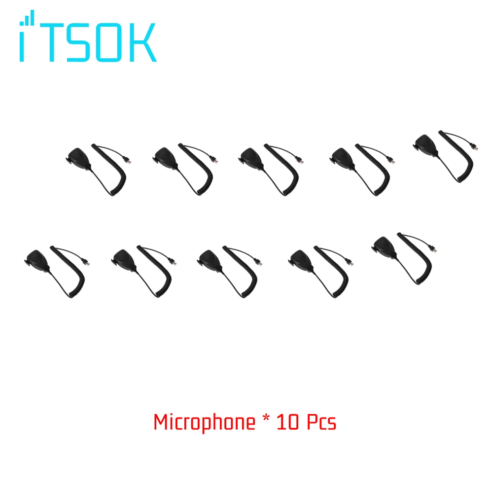 

10Pcs New 8 Pin Speaker KMC-30 Mic Microphone For Kenwood Mobile car Radio TK-760 TK768 TK-980 Walkie Talkie