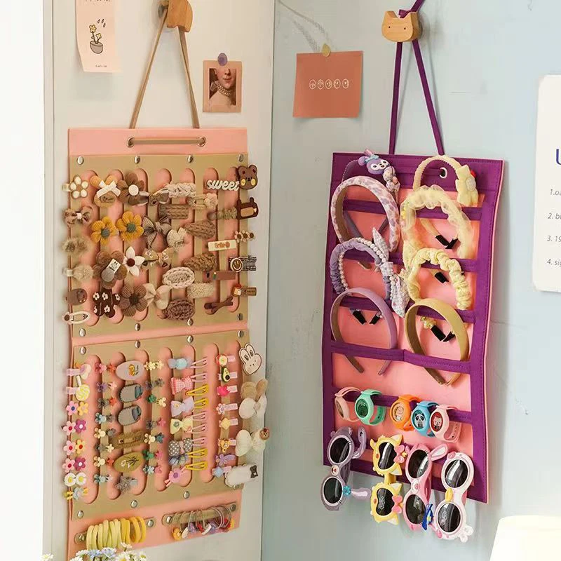 

Hair Bows Organizer Large Capacity Headband Holder Wall Hanging Hair Clip Storage Hanger Space Saving Hair Girls Room Wall Decor