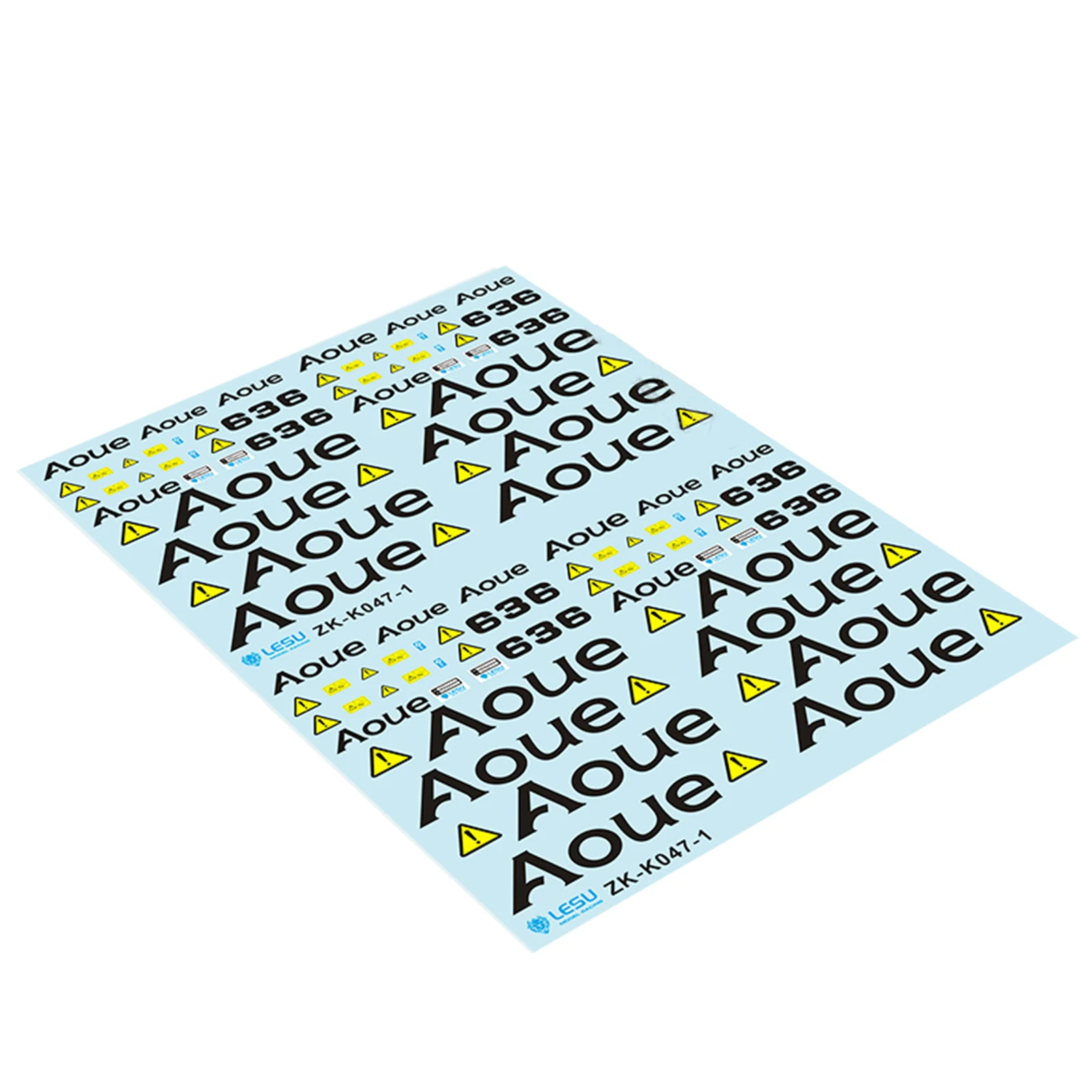 

DIY Truck Accessories Decorative Water Sticker Decal for 1/14 RC Truck Model 636 Aoue Construction Machinery Model Parts