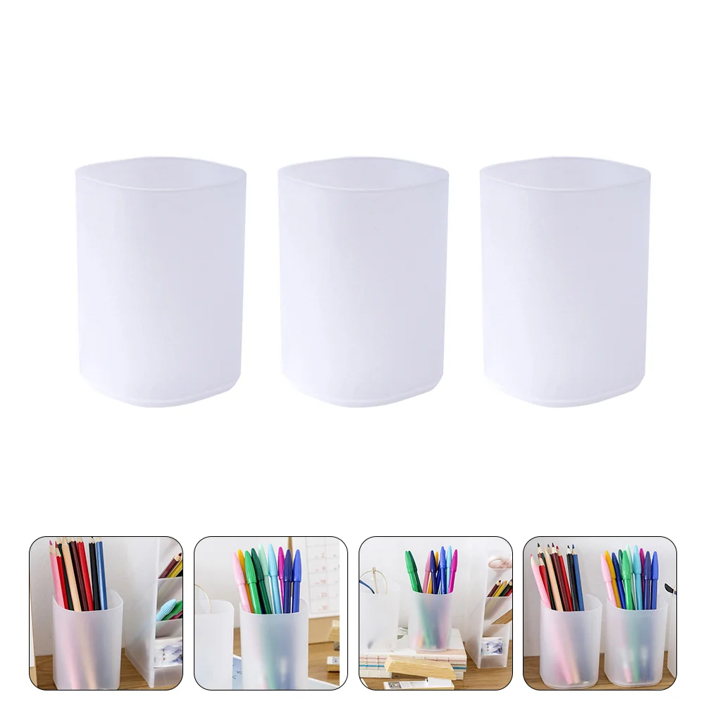 

3PCS Pen Holder Storage Cup Pen Organizer Stationery for Office School
