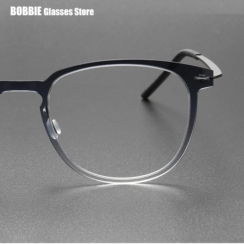 Дания брендовые титановые оправы для очков Безвинтовые градиентные