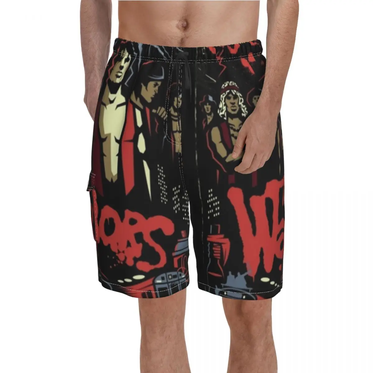 

Warrior Board Shorts The Warriors Poster Pattern Beach Shorts Men Print Large Size Swimming Trunks Birthday Present