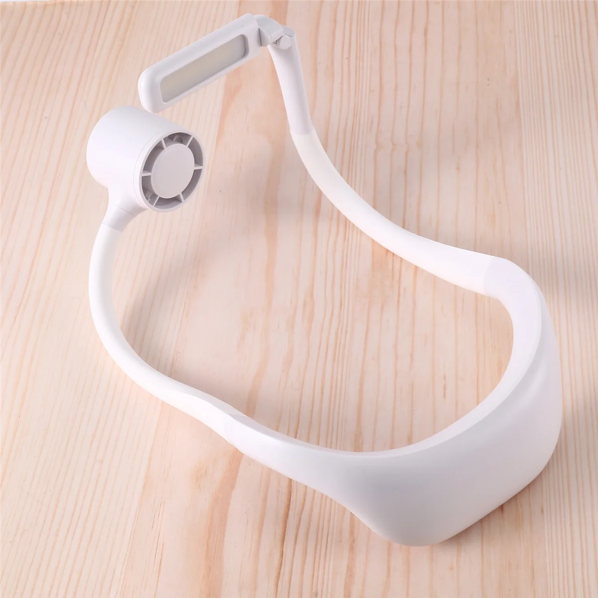 

Electric Fan Camping Neck Fan Portable USB Charging Outdoor Sports Mini Light Fan Mini Foldable Fan, White