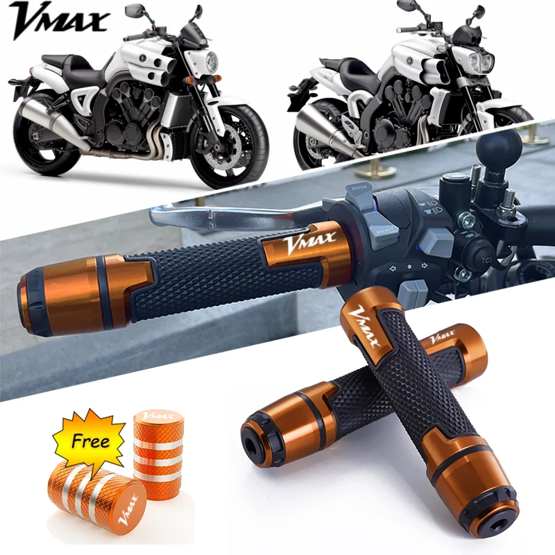 

For Yamaha VMAX V-MAX V MAX 1200 1985-2008 Motorcycle Accessories CNC Anti-Slip Handlebar Grips Ends Handle Cap Hand Bar Plug