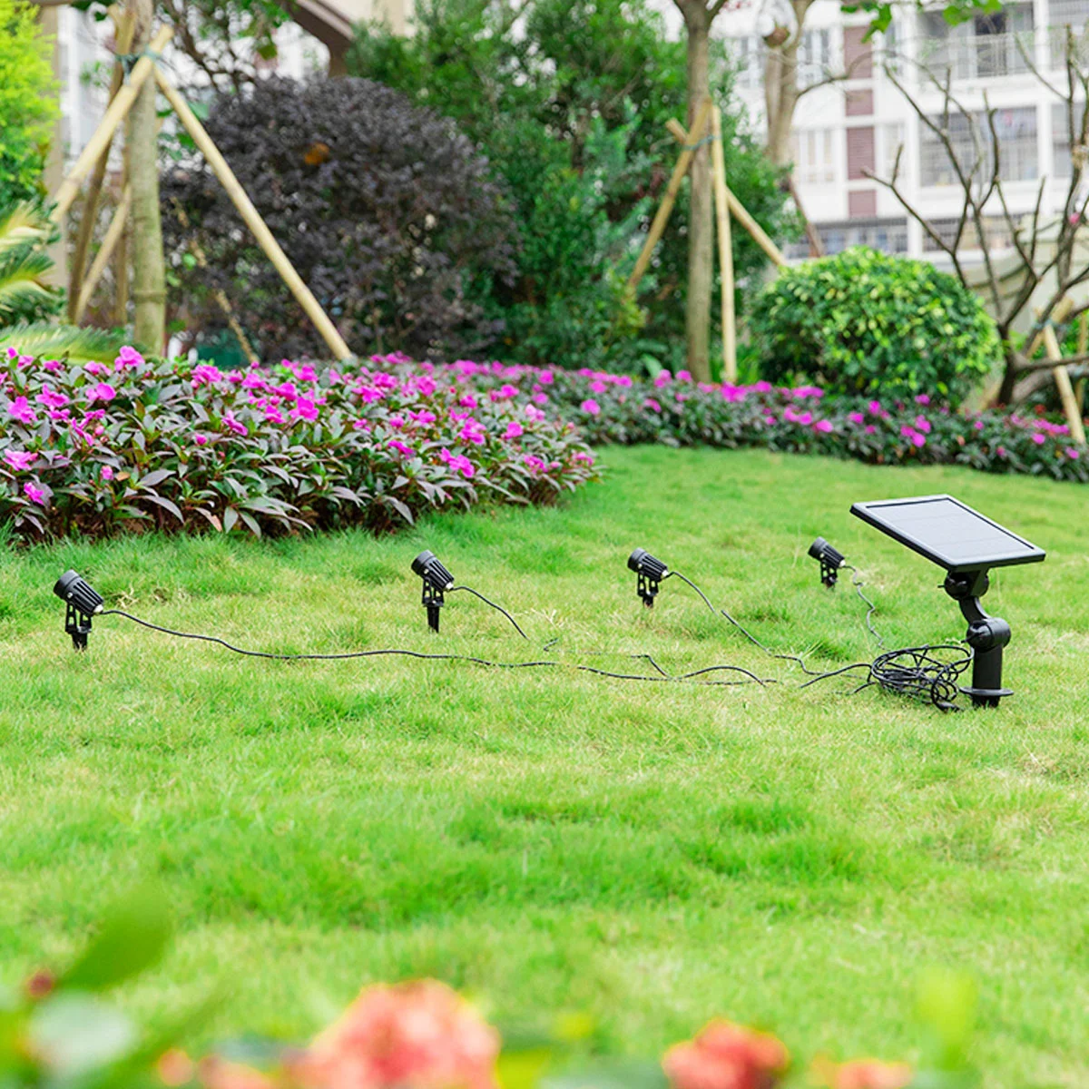 

Stakes Ground Lights Spikes Light Solar Lawn Lamp Garden Spike Landscapereplacement Lamps Outdoor Torch Led Plug Alloymini