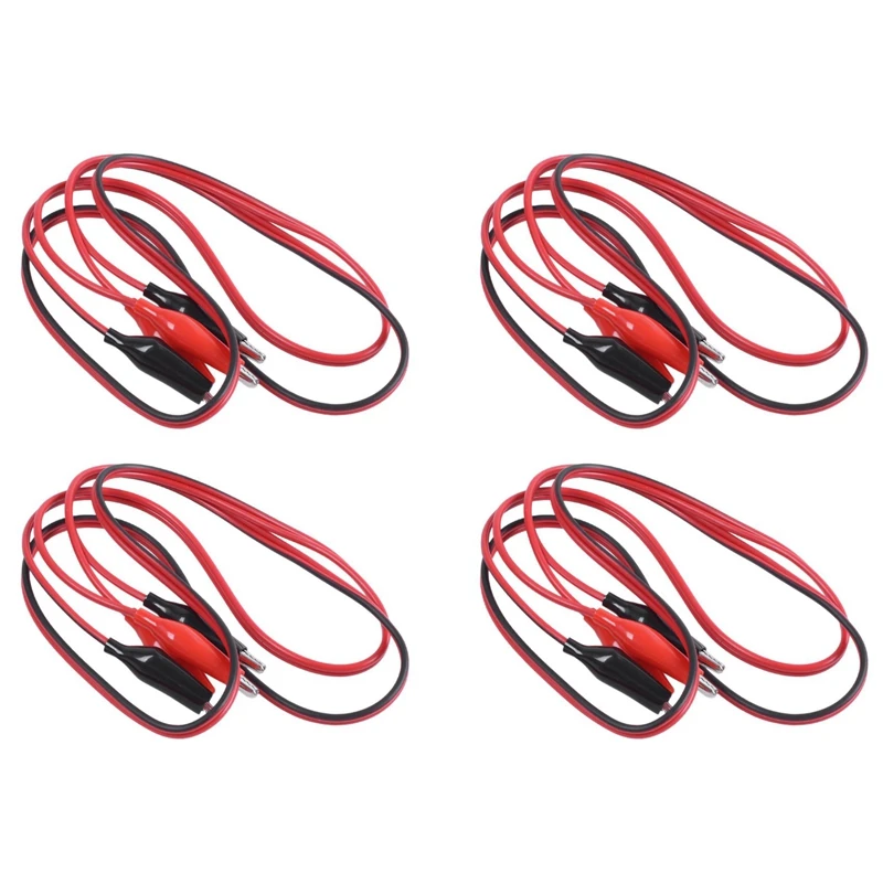 

8Pcs 92 Cm Dual Double Ended Probe Cayman Alligator Clip Cable