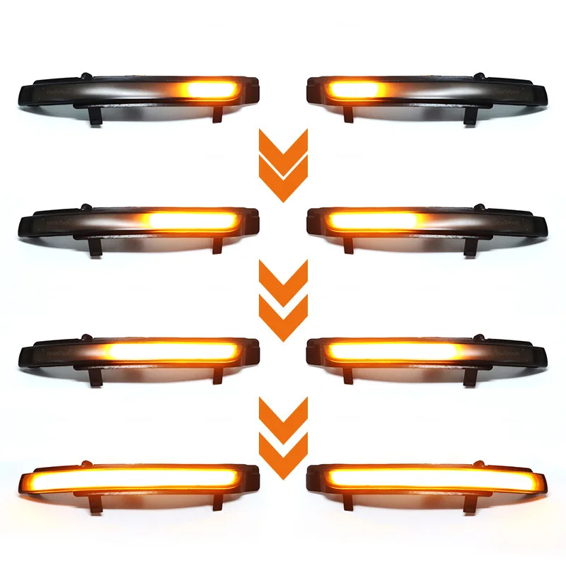 Фото Подходит для Skoda Haorui 2009-2013/Speed Pie: модифицированное зеркало заднего вида с LED-подсветкой, желтый свет, динамический указатель поворота. №1