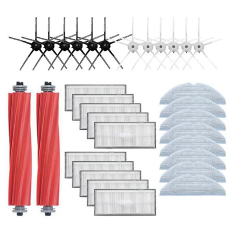 

For Roborock S7 T7S T7SPlus Accessory of Washable Filter Main Side Brush Mopping Rag Cloth Robot Vacuum Cleaner Parts