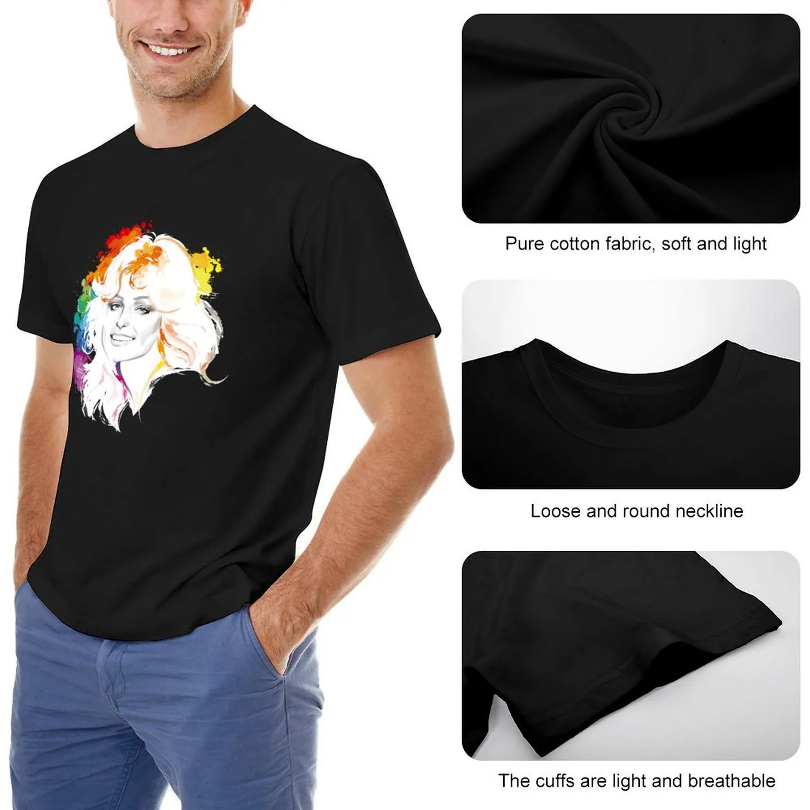 Футболка Rainbow Farrah футболки с рисунком рэпера футболка короткими рукавами мужская
