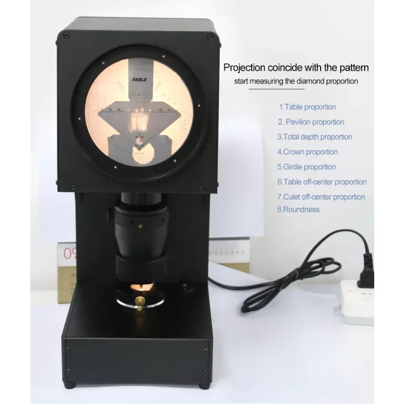 Алмазный прицел Fable с высокоточным оборудования для анализа алмазной резки 0 1-4