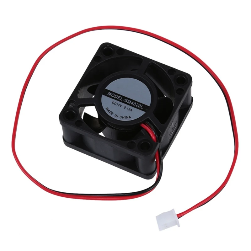 

12V DC 40mm 20mm 2 Wire Computer PC CPU Cooling Case Fan
