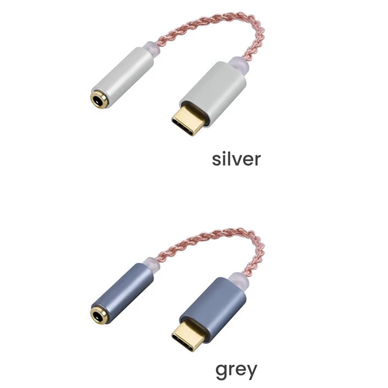 Фото Hi-Fi DAC усилитель для наушников USB Type C до 3,5 мм аудиоадаптер для наушников 32 бит 384 кгц цифровой декодер №5