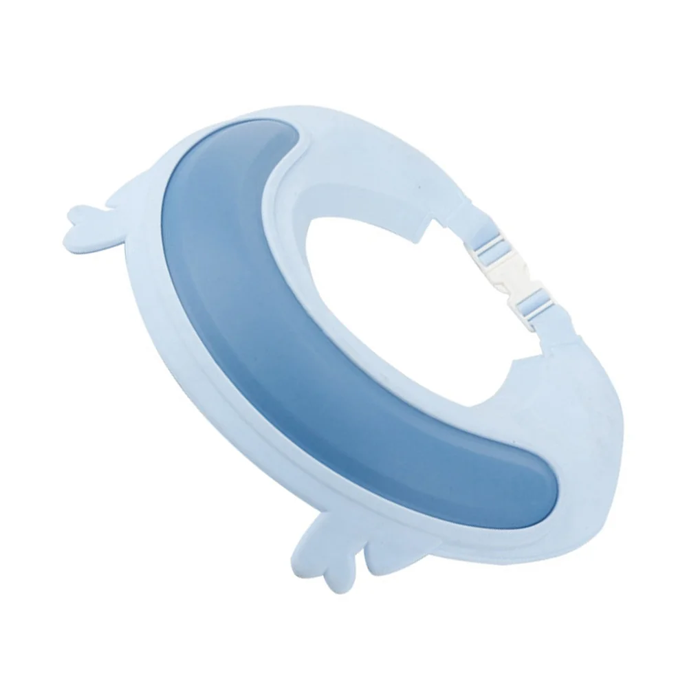 

1Pc Silicone Baby Shampoo Hat Cartoon Waterproof Infant Baby Shower (Blue)
