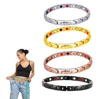 trendy weight loss energy magnets jewelry slimming bangle bracelets twisted magnetic therapy bracelet healthcare