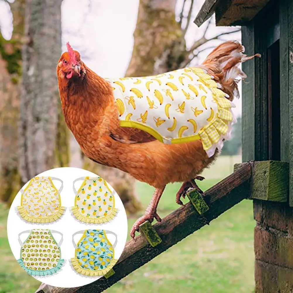 

4 шт./компл. регулируемый Фартук для домашних животных, одежда для курицы, фартук для птицы, седло для курицы, защитный держатель для перьев, у...