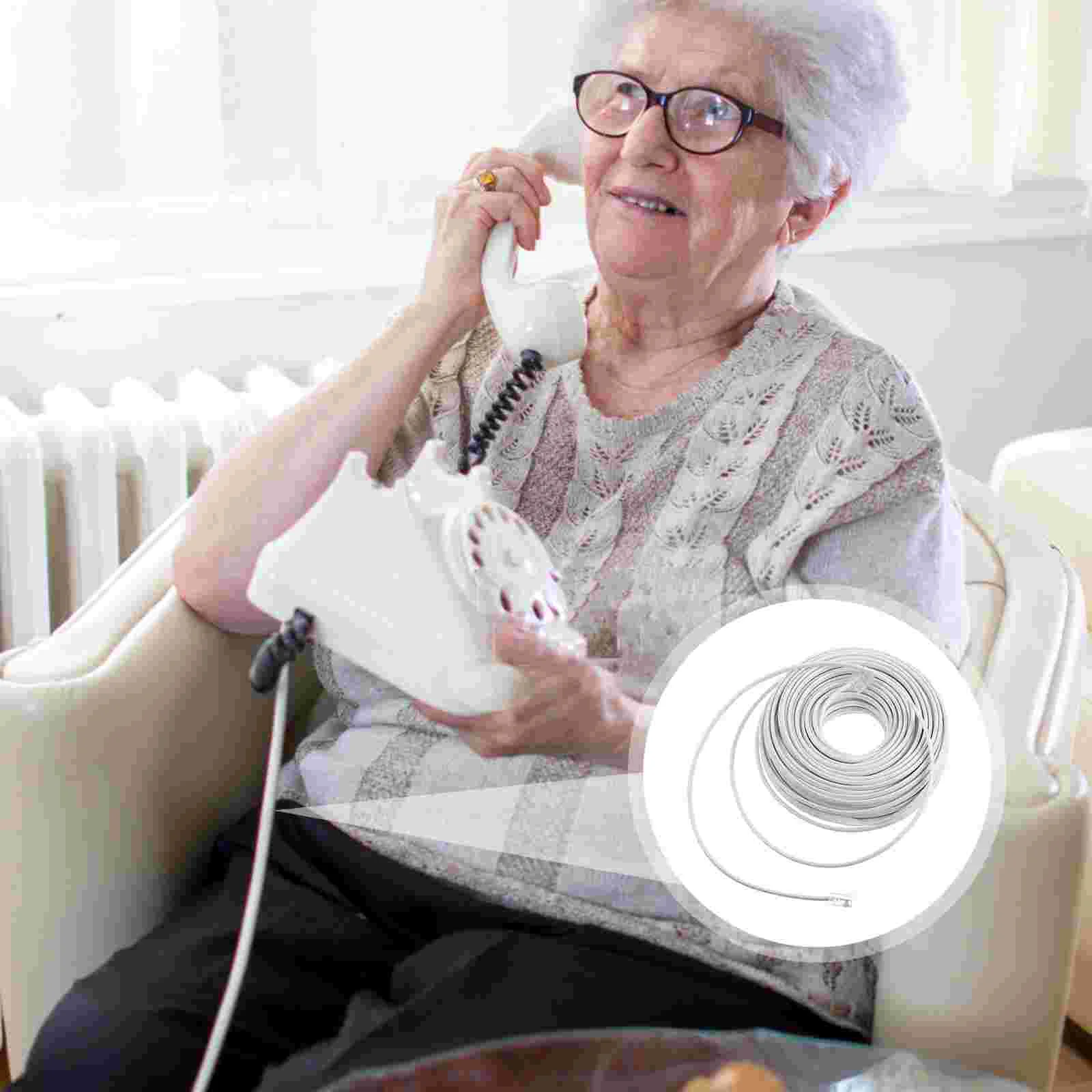 

Telephone Line RJ1 Connecting Landline Connector Extension Cable Copper 4-core